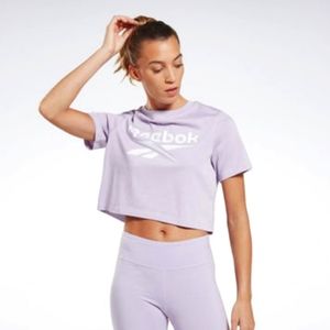 Reebok Identity Cropped T-Shirt - Lilac